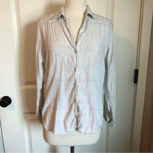 Button down shirt with detail on the front size small